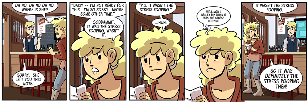 folks are asking a lot of questions already answered by my 'it wasn't the stress pooping' t-shirt