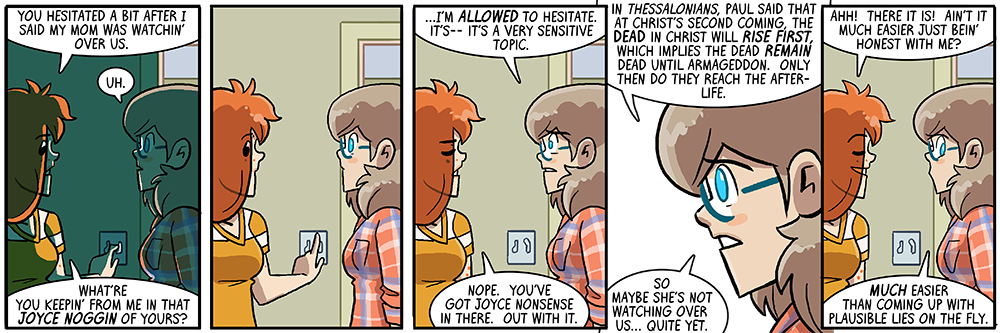 it takes up so much bandwidth you forget to not glance suspiciously away