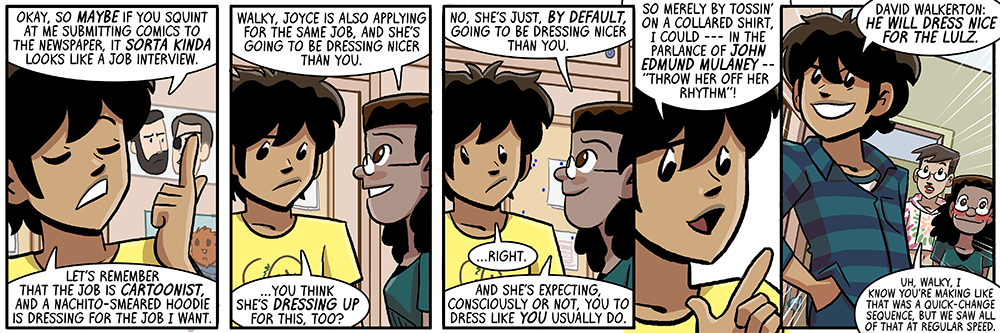 in between writing this strip and inking it, john mulaney announced his divorce, yikes