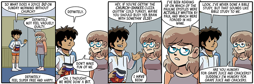 *pulls at collar* is it - is it getting s-sinful in here 