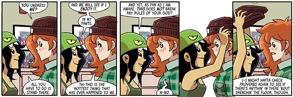 uh oh, the top of becky's head, things are getting serious