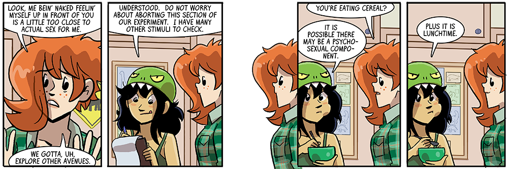 break for lunch, sterilize the lab 