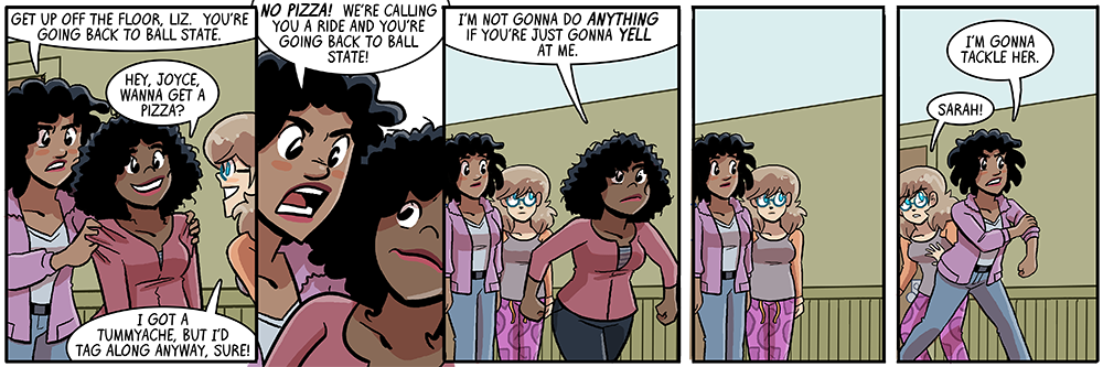 sorry she's wearing pants again