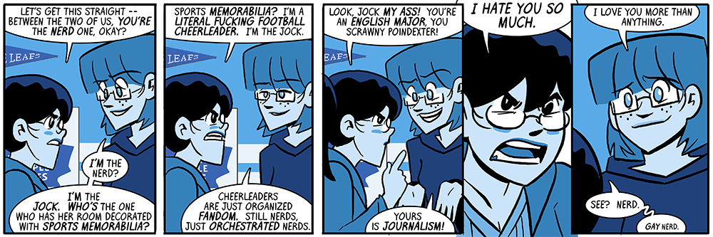 and starting to think billie's never going to replace her missing contact lenses 