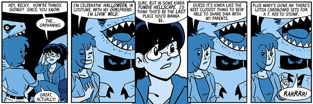 they're in the afterlife, so they'll have perfect understanding and know dina's the best 