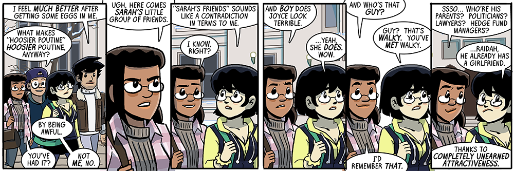 he doesn't even comb his hair