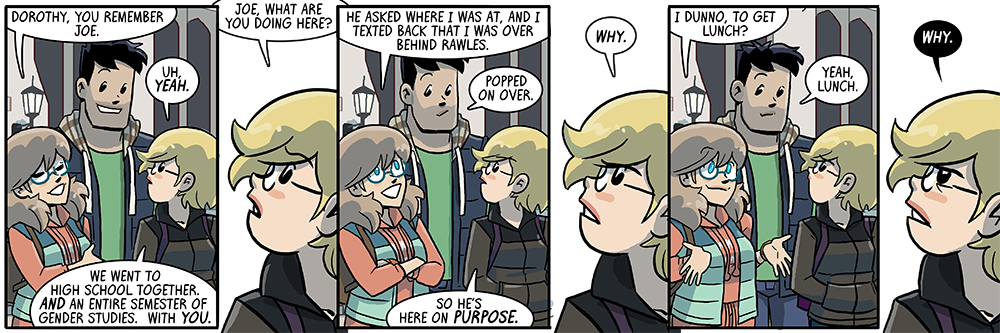 exposition because sometimes we need to be reminded dorothy's known joe for half her life 