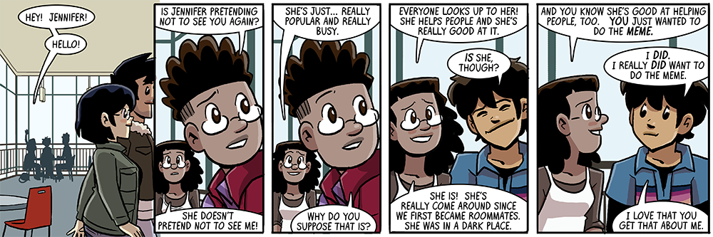 and now they should angrily point across the table at lyle, who's hiding behind a plate of salad