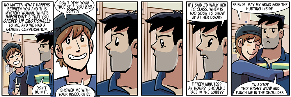 have i ever drawn danny and joe hugging before in all of a quarter century, i'm not sure