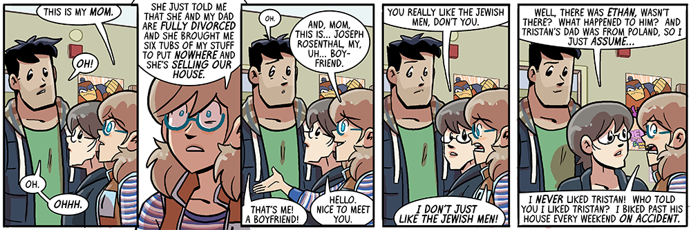 it was simply on her way to the street behind his house