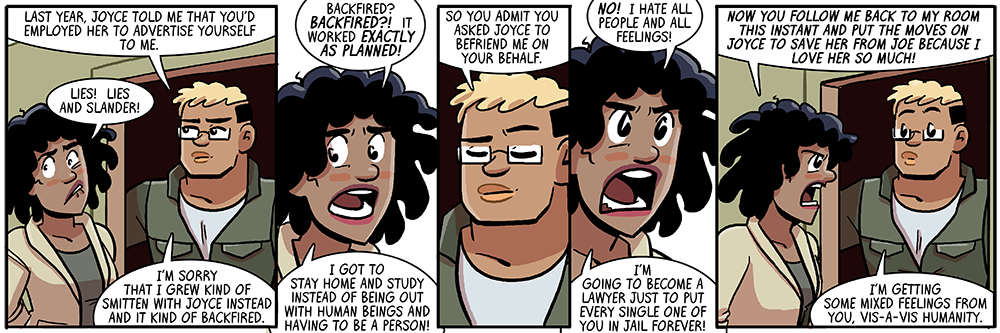dumbing of age book 14: i'm getting some mixed feelings from you, vis-a-vis humanity