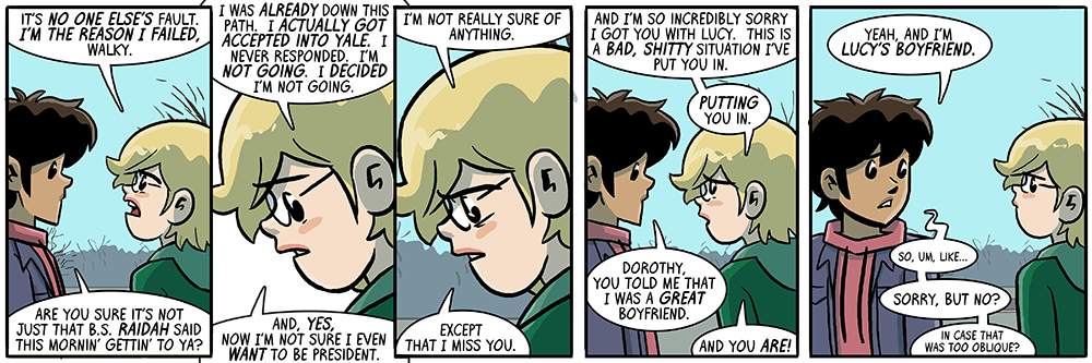 tell don't show, on some things