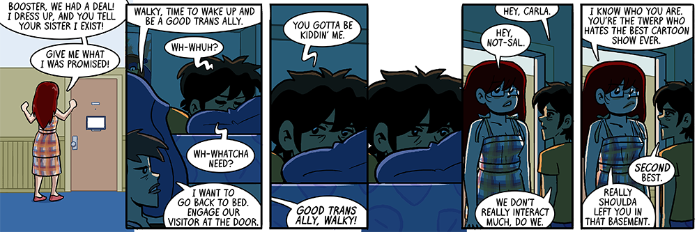 was unsatisfied with the punchline -- wack'd solved it