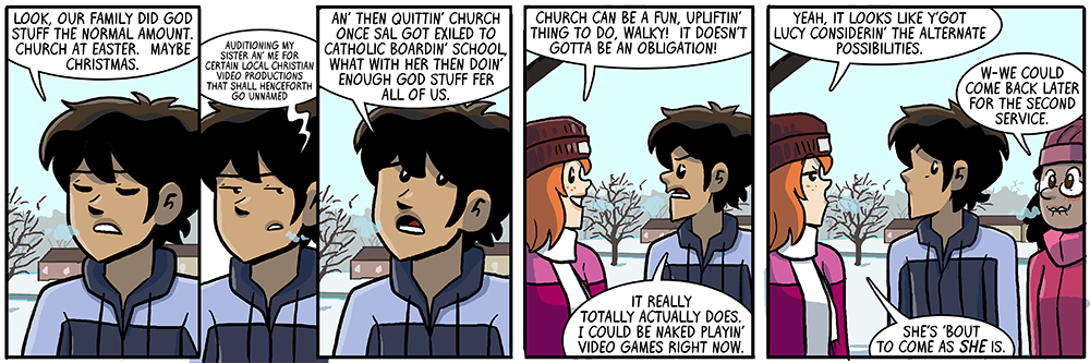 i hope everyone remembers yesterday's strip well enough for the punchline to register