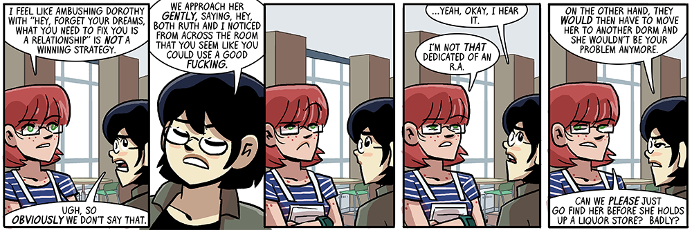 i'd like to see dorothy hold up a liquor store badly - wait, i'm the writer, why aren't i doing that