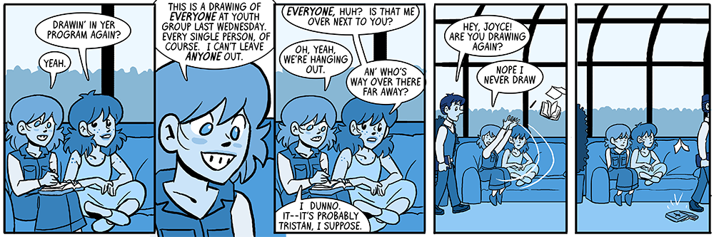 and she never drew again