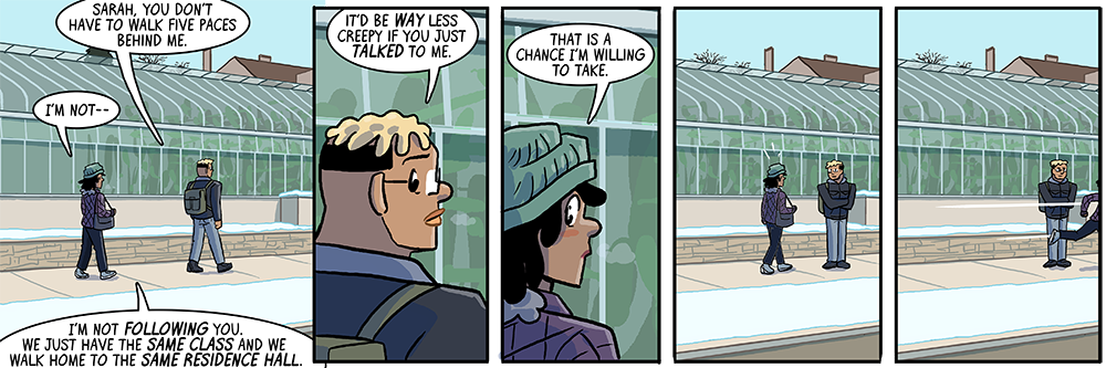 like when somebody's tailgating you on a long country road