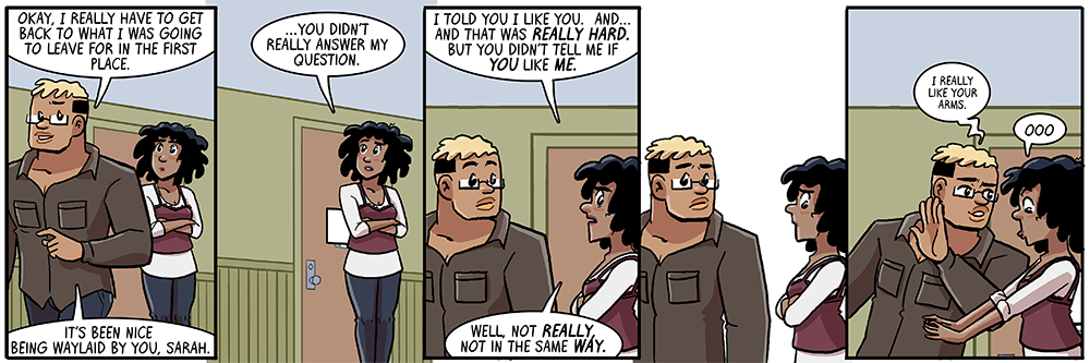 keeping her at arms length