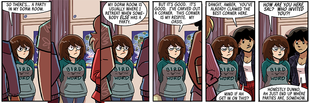 sal's entire existence is just leaving parties she accidentally wandered into but is too cool for