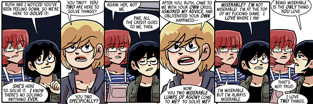 being miserable and being more miserable