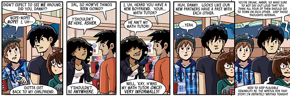 of course amber says 're:' in her drunken not-so inner monologues