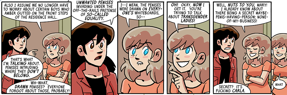 i like to think she said the semi-colon out loud