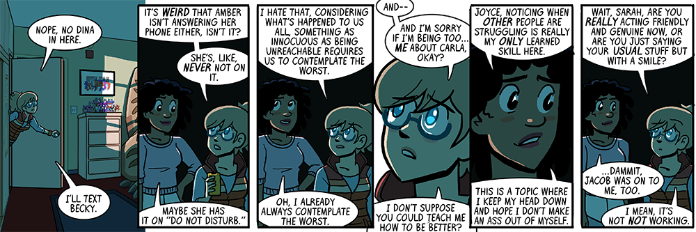 and not on to me in the fun way