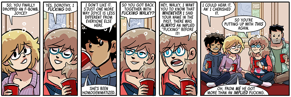 i assume folks see strip titles like this and think 'yeah this is a walky strip.  or a becky strip.  or maybe robin'