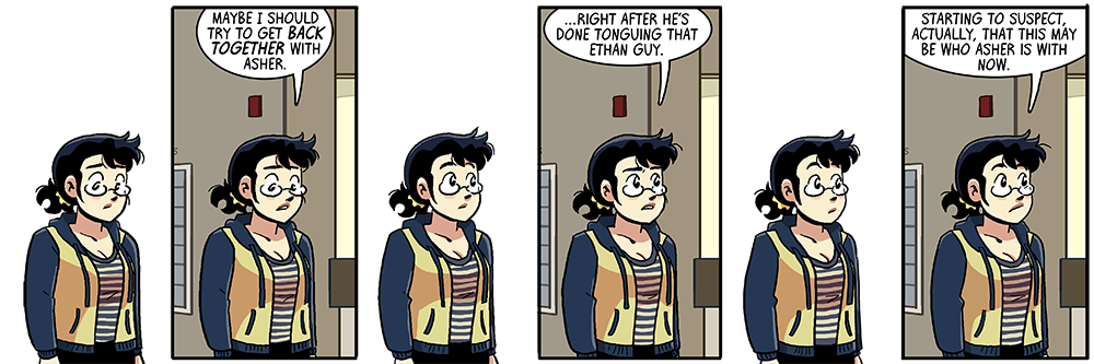 don't kiss and tell, she'll figure it out