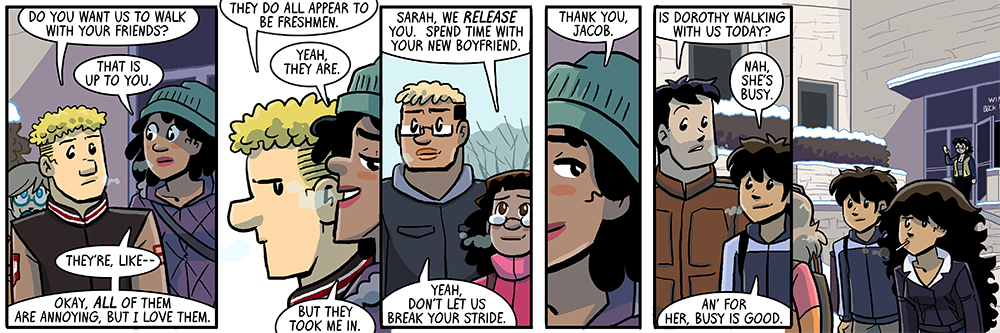 these walking-to-math-class groups are getting unwieldy