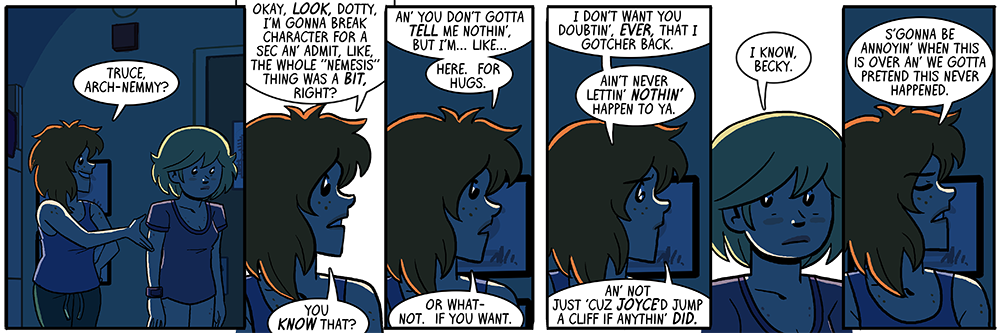 'i want more late-night college antics in dumbing of age' *monkey paw curls*