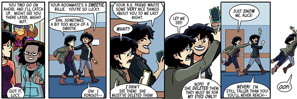 'shows off cleavage an acceptable amount, don't tell her this'