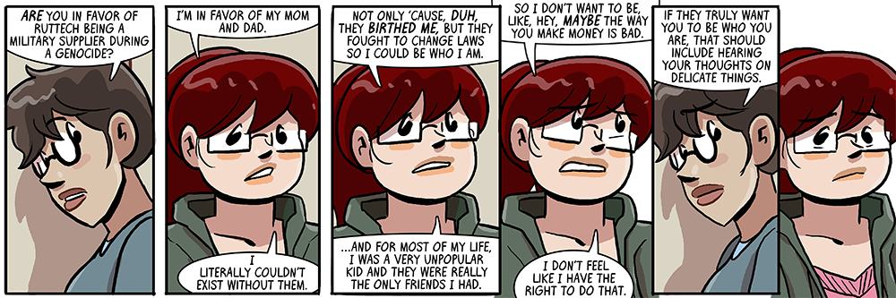 'mom, dad, i don't know how to tell you this, but... i really enjoy the rise of skywalker'  'get out of our house'