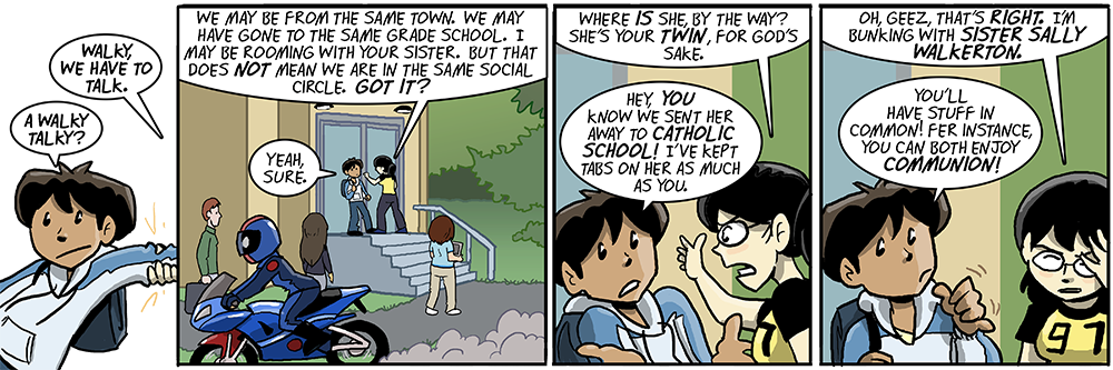 i wonder whatever happened to red-haired dude and long-brown-haired person