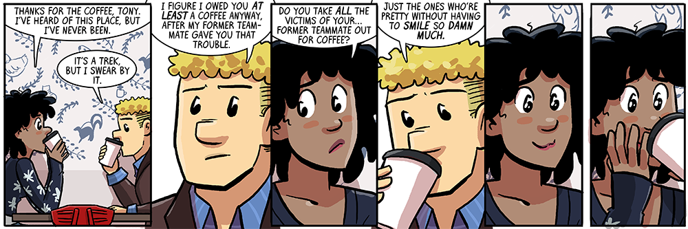 A SMILE!  I'LL HAVE IT!  no one will ever know!