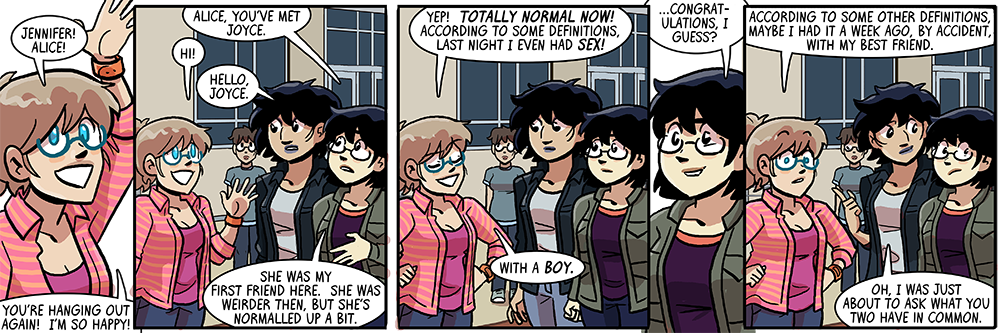 just always assume charlie is standing in the background somewhere, even when we can't see her