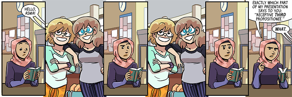 hey we saw you from across the lobby and