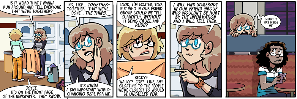 my wife read this strip on demember 5 last year and i got the EXACT snort-choke-laugh i was aiming for, i was extremely pleased