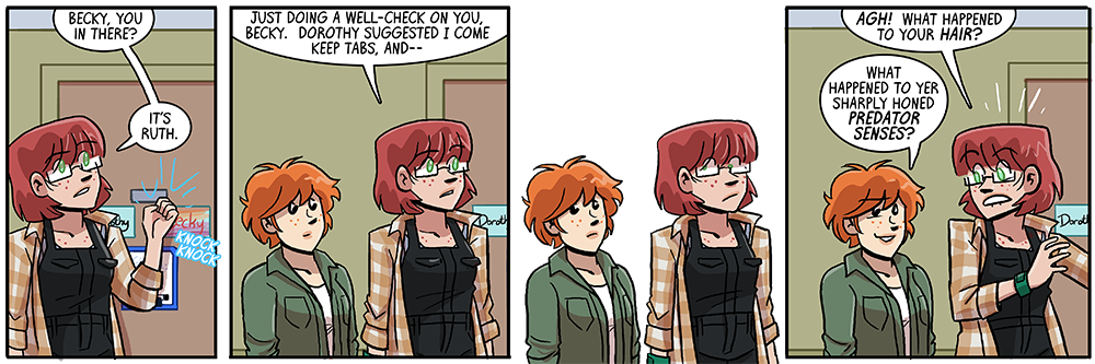 uh oh becky's getting a second entry under 'important haircut' on tvtropes