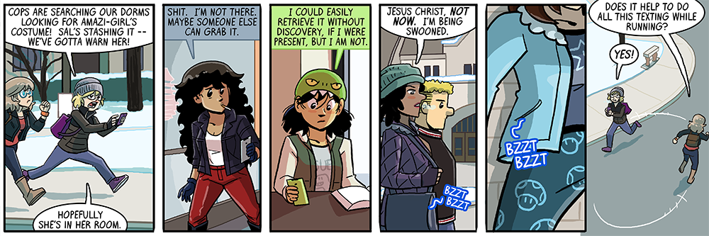 no, sal's not gonna type out 'ah'm' on her phone