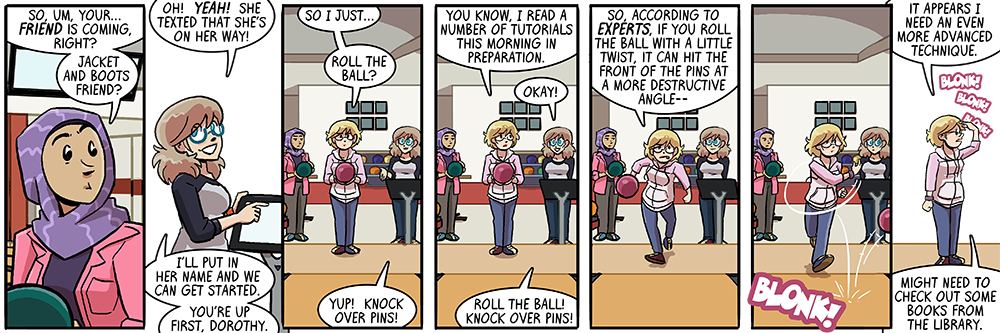 she's already returned all the books she checked out on 'how to be president'