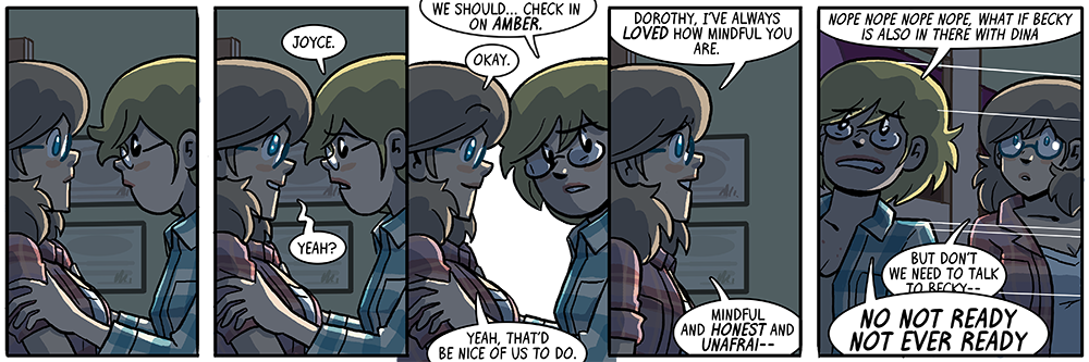 dorothy's lost all punctuation, this is serious