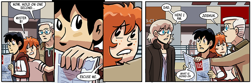 if that newsprint rubs off on hank's fingers, it'll become Mister B Ink and have to get a van and a dog